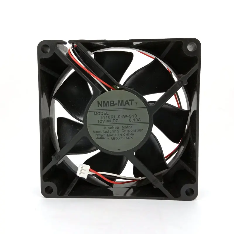 

New 3110RL-04W-S19 DC12V 0.10A 80x80x25MM 3Lines Mute Projector Cooling Fan