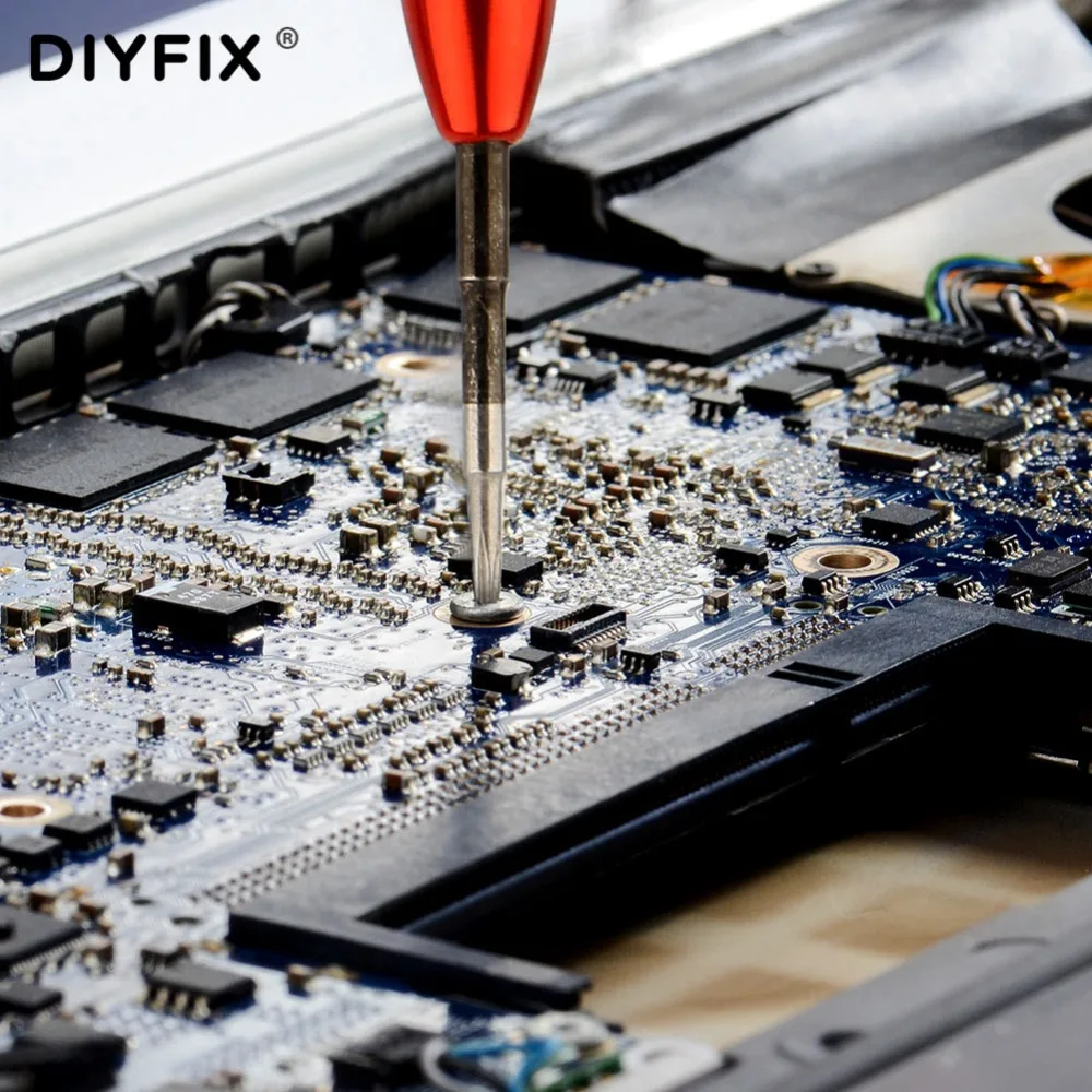 DIYFIX-Juego de herramientas de reparación de ordenador portátil, destornillador Torx P5 Pentalobe T5 de 1,2mm de precisión para Apple Macbook Air / Pro con pantalla Retina