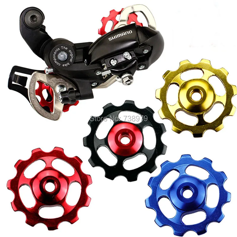 2pcs MTB Road Bike Cycling Jockey Wheel Part Rear Mech Derailleur Pulley 11T MTB biciclea Aluminum Alloy Guide Roller bike part