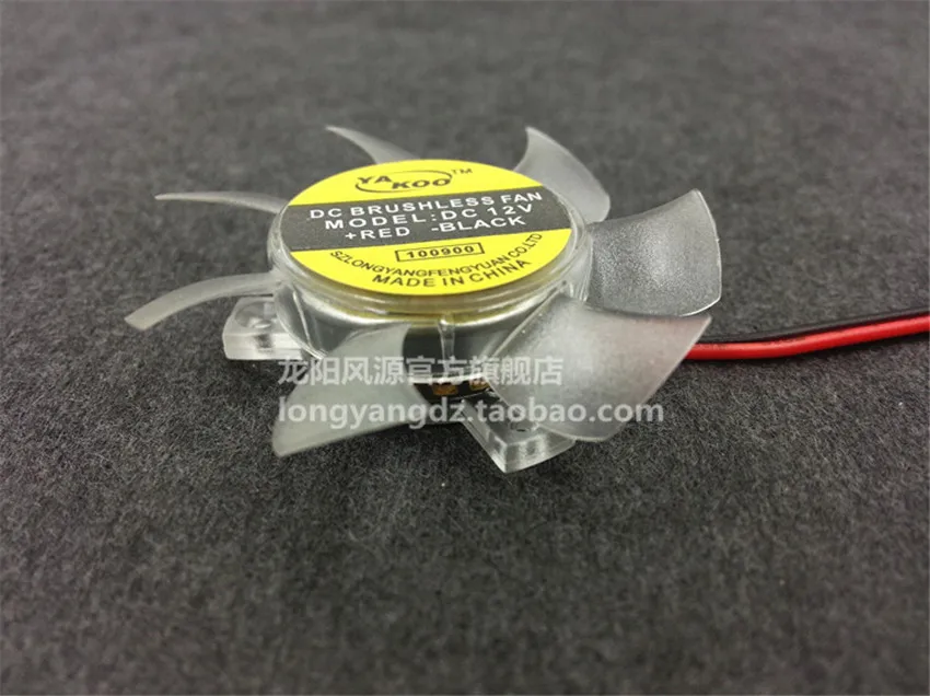 45MM Diameter VGA Fan 25mm/26mm/27mm Hole Pitch Quiet 5010 Graphics Card Fan Blade High Quality 12V 0.1A Fan Blade 2pin