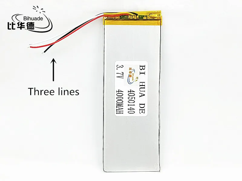 3 linie Polymer lithium-batterie 3,7 V, 4050140 4000 mah kann angepasst werden großhandel CE FCC ROHS MSDS qualität zertifizierung