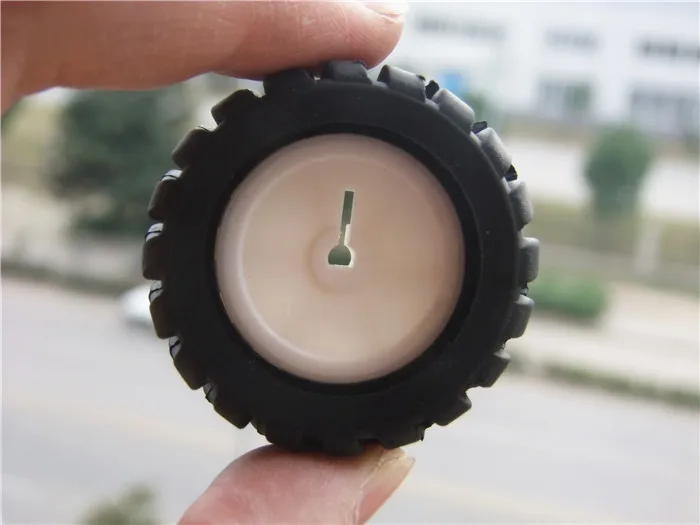 1 sztuk K346 43*19*3mm D-otworowe gumowe koło odpowiednie dla N20 silnik D wał opona samochód Robot DIY zabawki części