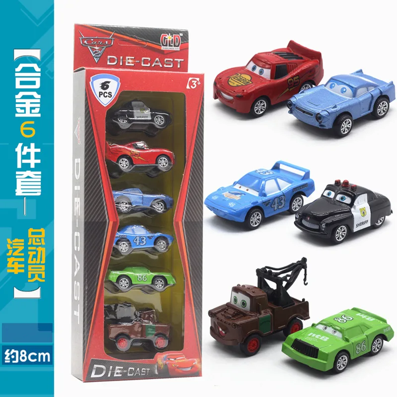 

6 models/set of pneumatic model 1:64 model toys. Toy cars. Gifts for children.