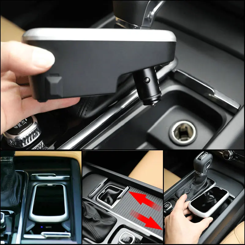 

Car Qi Wireless Charger For Volvo XC90 NEW XC60 S90 V90 C60 V60 2018 2019 Special Mobile Phone Charging Plate Car Accessories