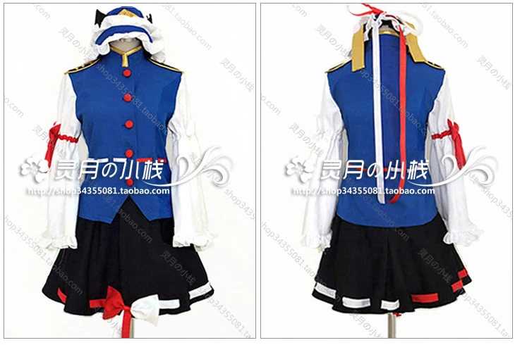 New Popular Phantasmagoria of Flower View Shikieiki Yamaxanadu cosplay Costume Top+Skirt+Hat 110