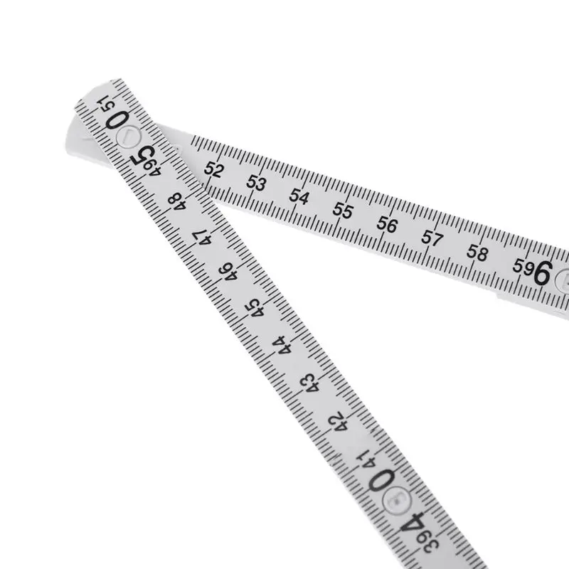 1M 2M 10-parts Folding Carpenters Ruler Lightweight Compact Measuring Stick Slide Fold Up for Woodworking