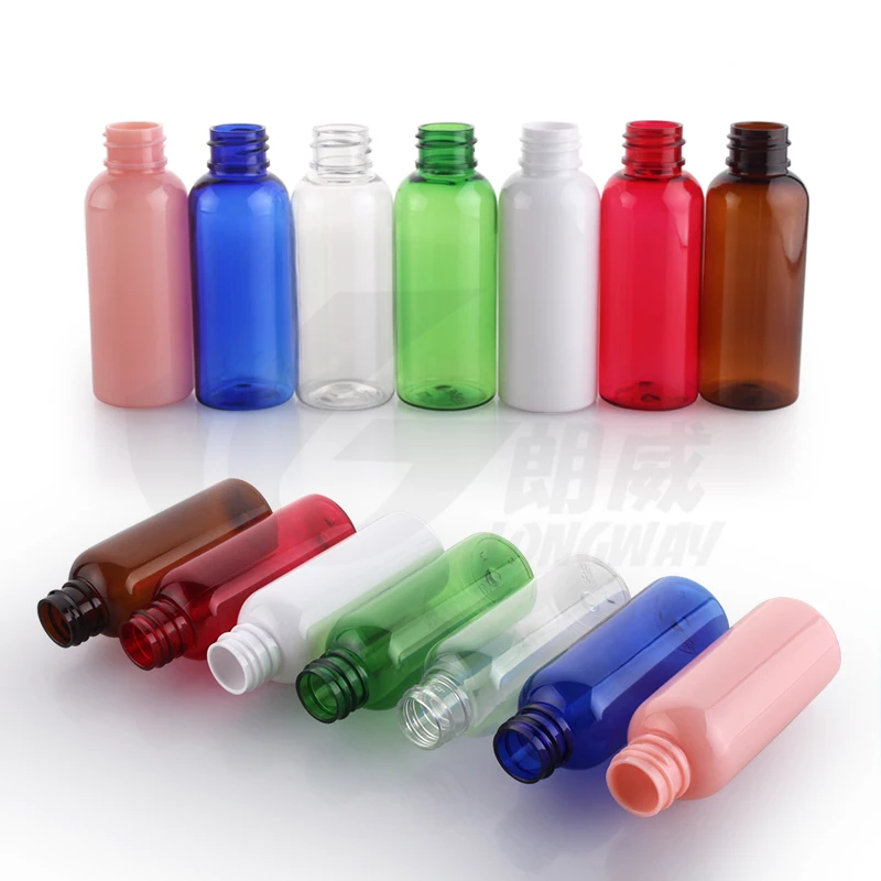 400pcs/lot 50ml bottle with rounded shoulders pink aluminum bottle cap