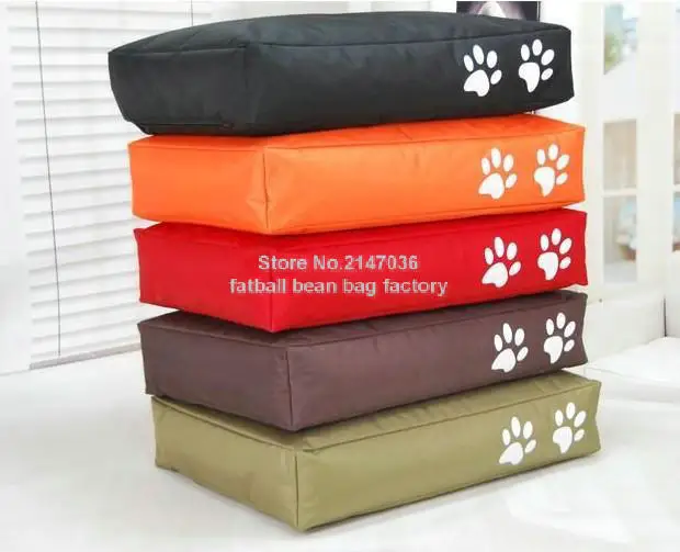 Fashion Cheap Custom Cute Bean Bag Dog Beds with two paws print