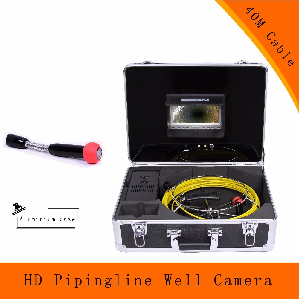 

(1 set) 40M Cable HD 1100 Line CMOS Underwater Camera Pipeline inspection Well endoscope CCTV camera system Night version IP68