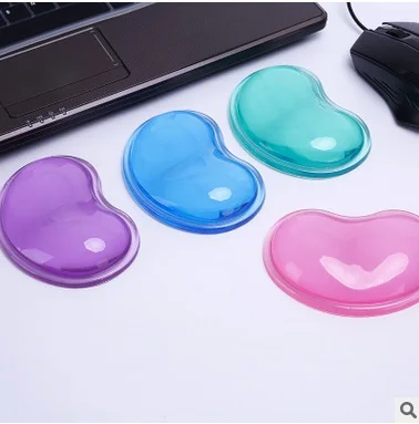 

Fashion heart-shaped wrist pad Wonderful Gift Wavy comfort gel computer mouse hand wrist rests support cushion pad