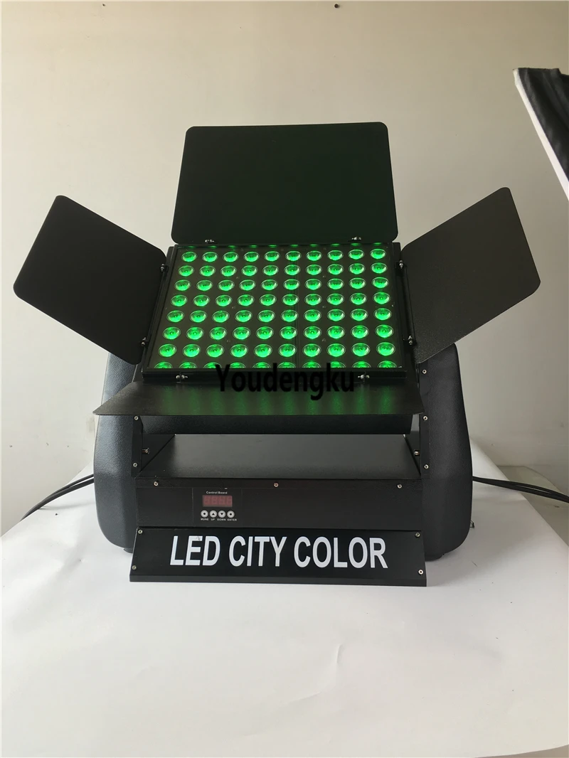 6pcs High efficiency aluminum DMX quad city color wall washer led downlight IP65 80*10w RGBW city color light image 2