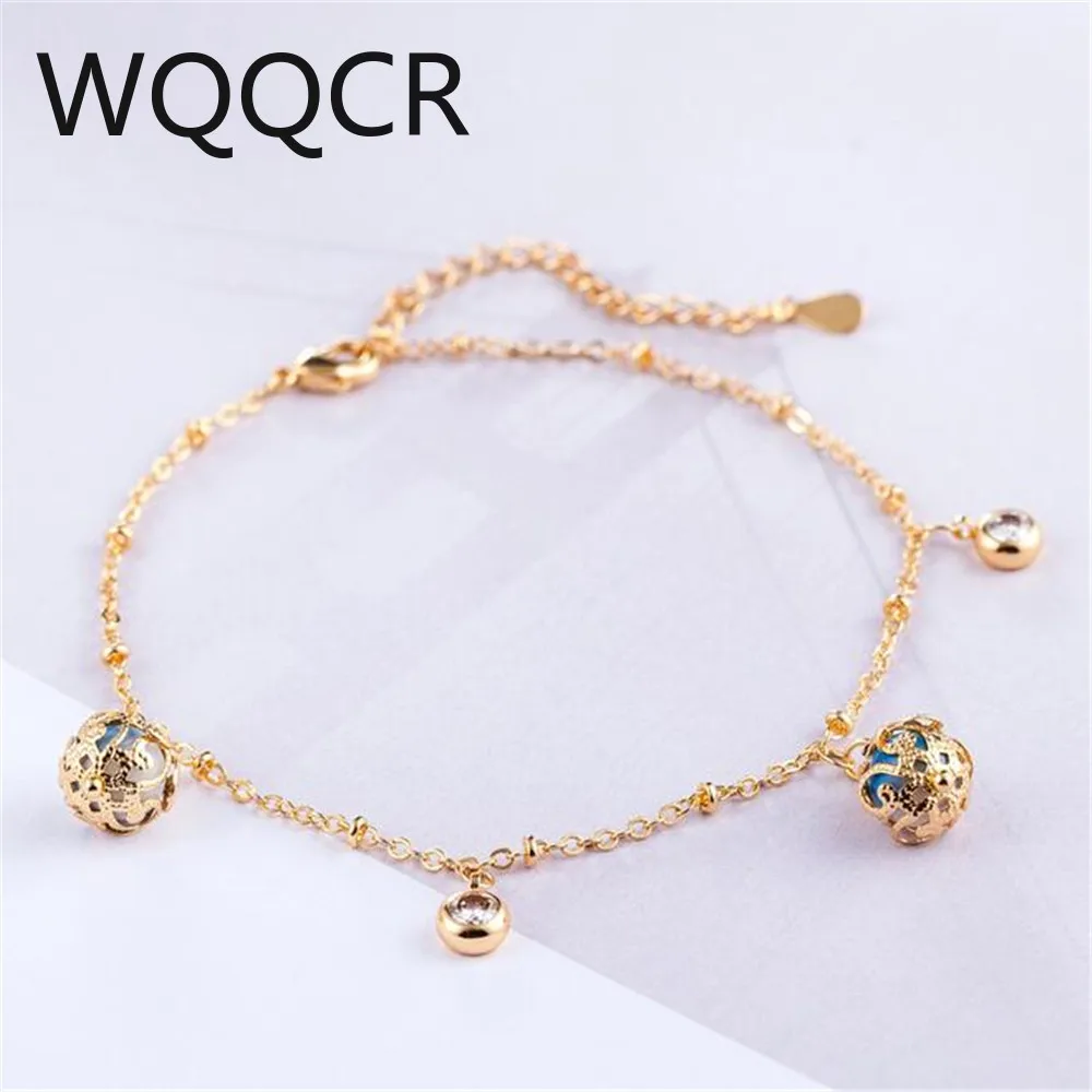 18 K Rose Gold Ladies Bracelet 21+6MM Long Pendant Girl Live Gift Female Bracelet High-end Hot Sale NEW New Party Fashion