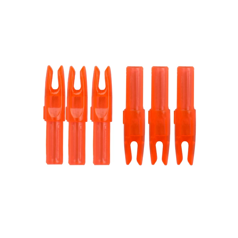 20 pieces nock + 20 pieces insert for ID6.2mm arrow shaft + 2 pcs arrow rest archery bow