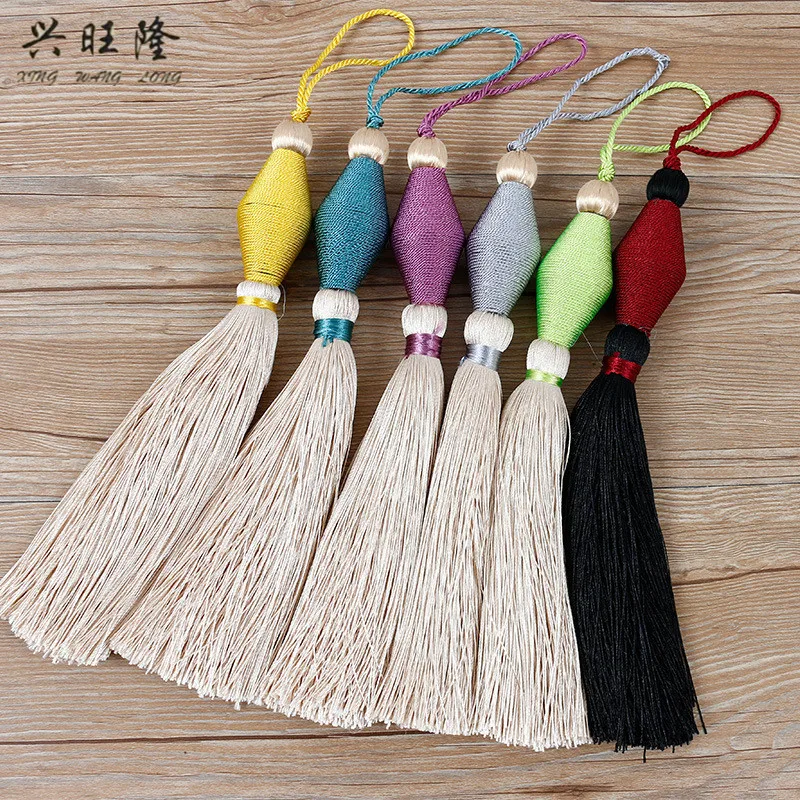 

XWL 20Pcs/lot Handmade Small Cord Tassel Fringe Key Tassel Fringe Curtain Accessories DIY Valance Sewing Bookmarks Home Decor