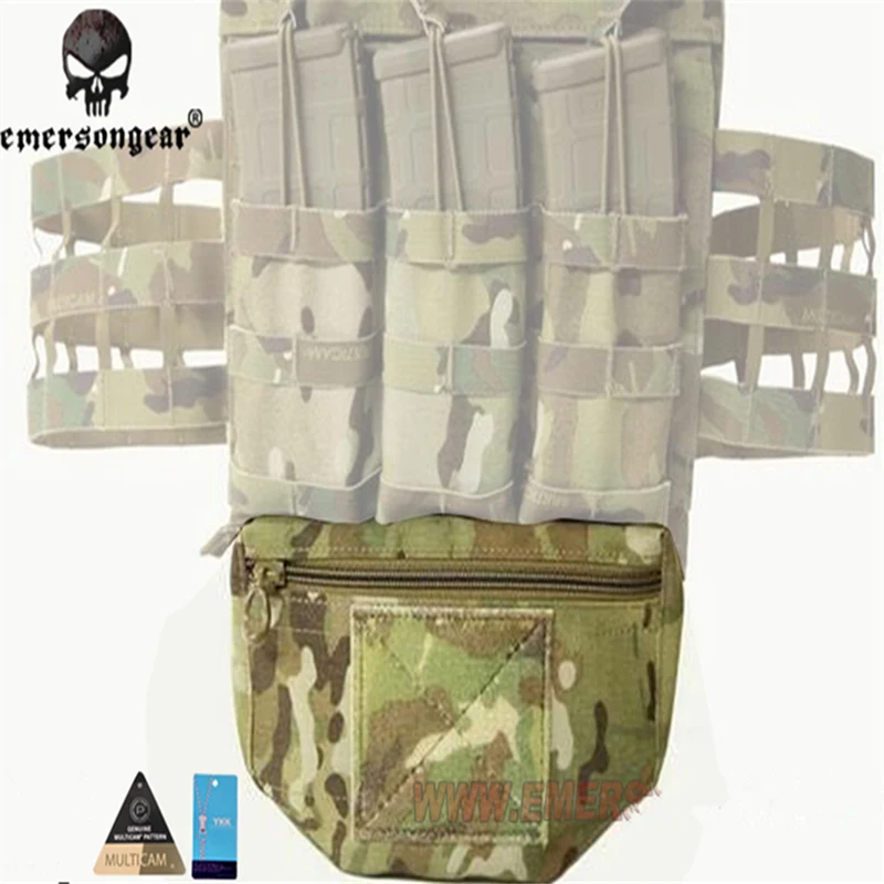 EMERSONGEAR Armor Carrier Drop Pouch AVS JPC CPC Plate Carrier Pouch Camouflage MOLLE Waist Bag Emerson EM9283 Multicam