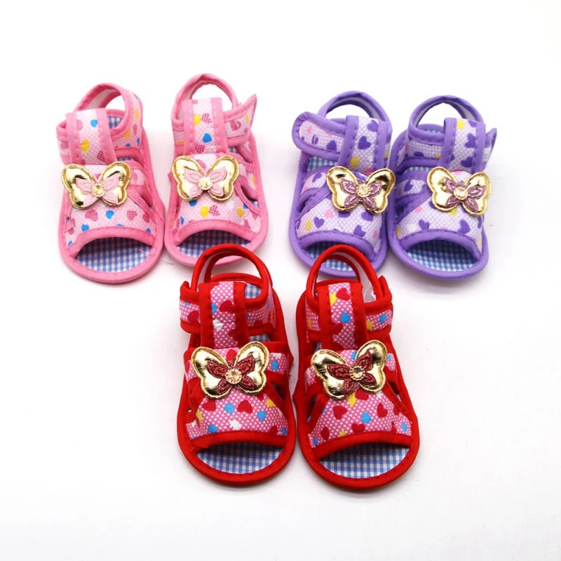 Baby Girl Sandals Toddler Soft Sole Anti-slip Sandal Prewalkers Floral Design Walking Shoe Infnat Baby Sandal For Girls