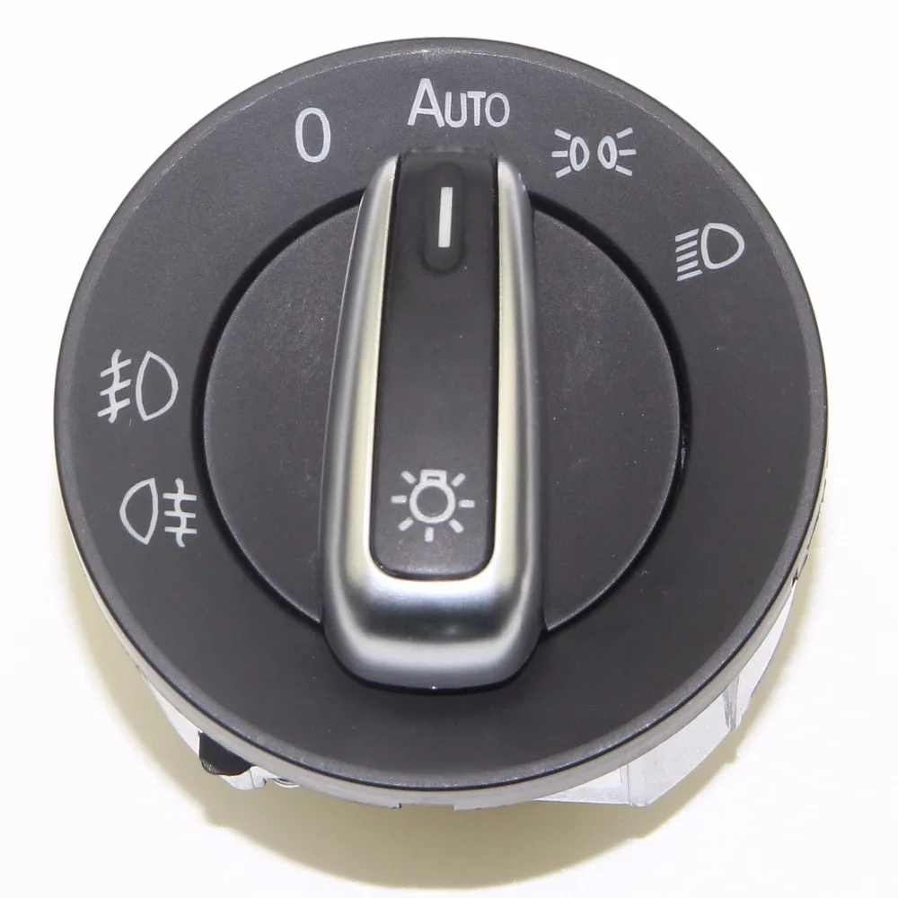 10PCS OEM Chrome Headlight Switch Auto For VW Jetta Golf MK5 MK6 Passat B6 3C Tiguan Rabbit 5ND 941 431B 5ND941431B