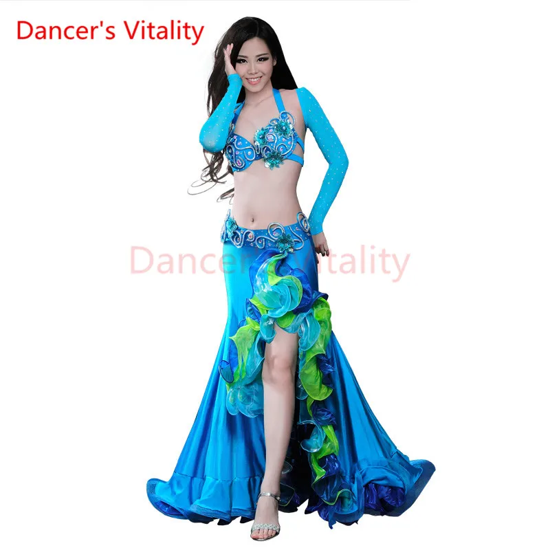 Dancer\'s Vitality New design top grade high quality belly dance set/ costume/belly dancing clothes/bellydance skirt dress