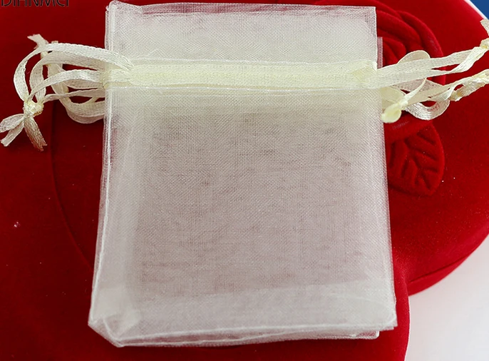 

600pcs Direct Manufacturer Organza drawstring bags custom 12*36cm jewelry bags cheap storage pouch wedding gift bag