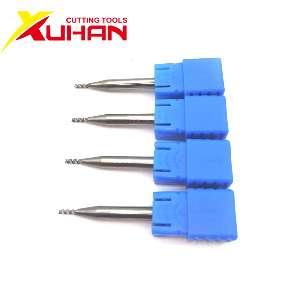 Cacbua Cấp Cối Xay 3 Sáo Φ1.0 * 50L Nhôm Phay Gỗ Cắt Thép Vonfram Endmills Công Cụ Cnc Maching