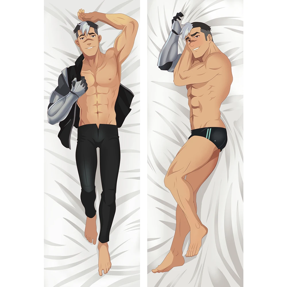 Japanese Anime Pillowcase, Muscle Man Voltron: Defender of the Universe Shiro, Life-sized