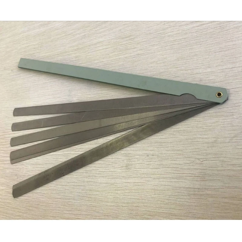 High Strength Metric Long Feeler  0.02 To 1mm 17 Blades 30cm Thickness Gap Metric Filler Feeler Gauge Measure Tools