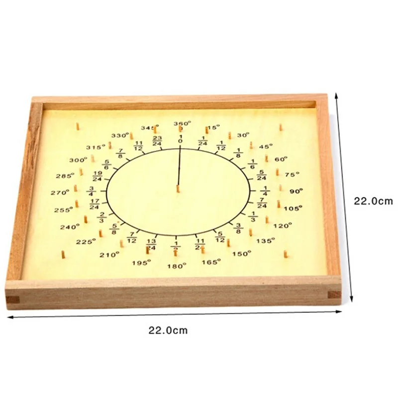 Baby Speelgoed Montessori Circulaire Math Fractie Divisie Leermiddelen Houten Bord Onderwijs Preschool Kids Brinquedos Juguetes