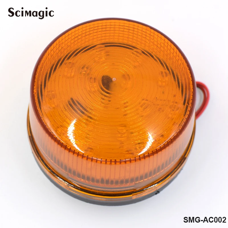 1pcs 24V Safety Alarm Strobe Signal Warning Light Yellow LED Light Flashing Light
