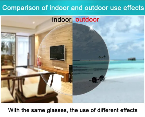 Imagen 2 del producto Nuevas gafas fotocromáticas de sol para miopía, gafas ópticas para hombres y estudiantes, gafas para miopía terminadas, gafas graduadas, montura de media montura-1,0-4,0