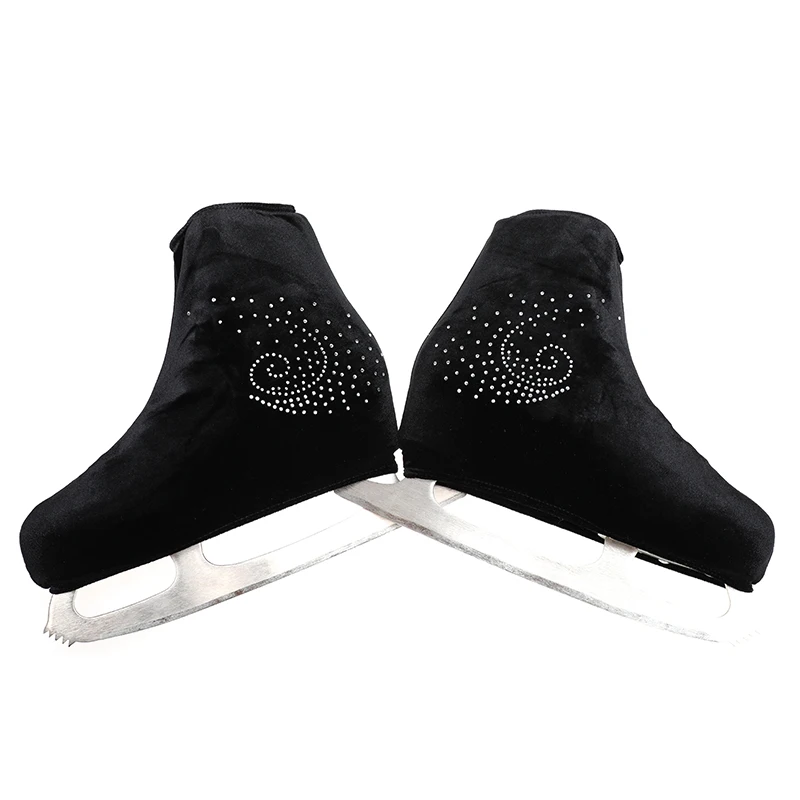 Nasinaya Adult Protective Roller Skating Figure Shoe Cover Children's Velvet Accessories Shiny Rhinestone