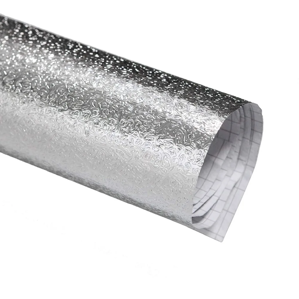 1.2m 47x39in Silver Shiny Self-adhesive Waterproof Aluminum Foil Tin Foil for DIY Reflector for Studio Shooting