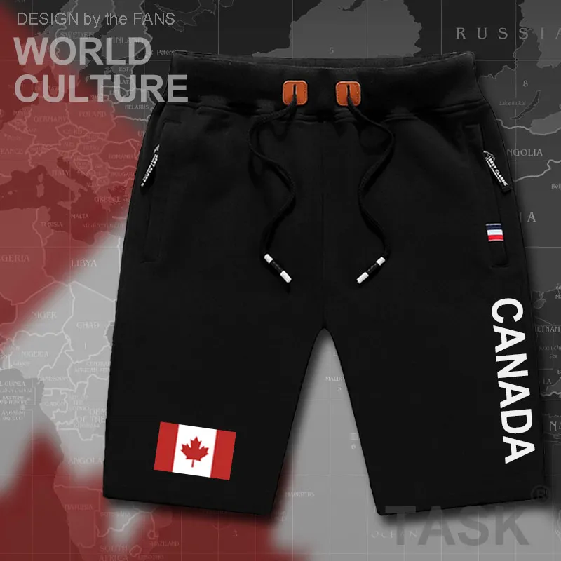 Canada Canadians mens shorts beach new men's board shorts flag workout zipper pocket sweat bodybuilding clothing brand CA CAN