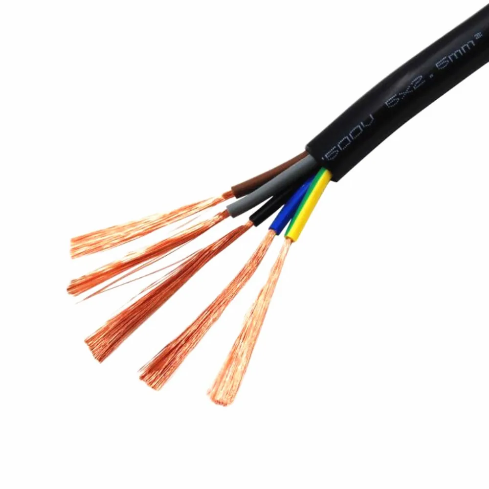 22 AWG 0.3MM2 RVV 2/3/4/5/6/7/8/10/12/14/16/18 Cores Pins Copper Wire Conductor Electric RVV Cable Black