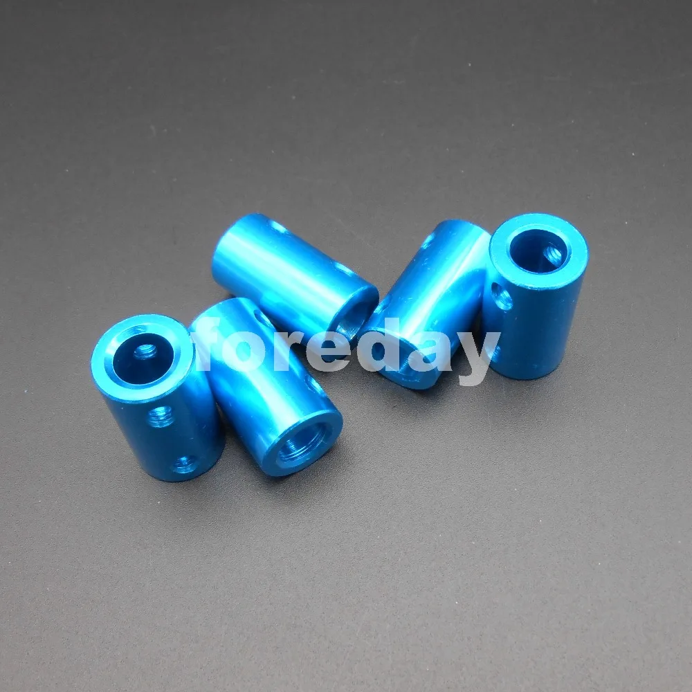 100PCS X NEW 8-8 8MM-8MM Aluminum Flexible Shaft Coupling Rigid Coupler Motor Connector blue 8MM +30 Wrenches 14*25mm *FD555