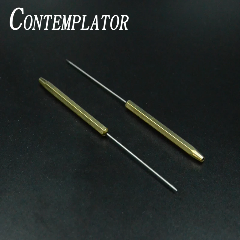 CONTEMPLATOR 1piece large bodkin fly fishing dubbing tools separating fibers brass hexagonal handle hackle needle fly tying tool