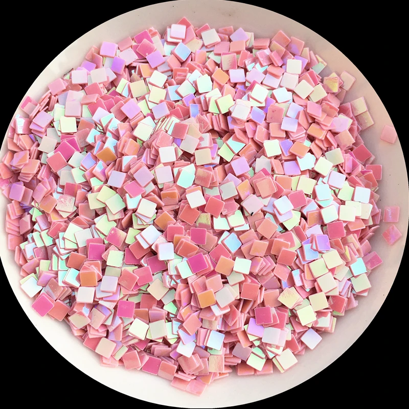 10g(4000pcs) Size 2.5*2.5mm Flat Square Shape loose sequins Paillettes for Nails Art,Nail Sequin,Wedding Decoration confetti