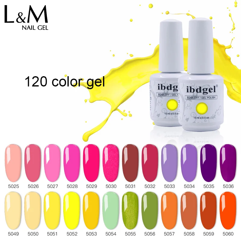 6pcs Gelatu IDO Nail Gel Polish Nail Art Salon 108 Bright colors Varnish colorful Glue adhesive nail stickers gelish for nails