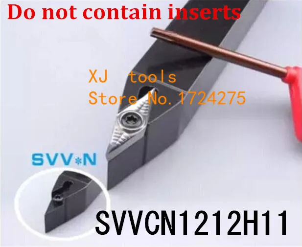 

SVVCN1212H11/ SVVCN1010H11 Toolholder CNC turning tool holder, 72.5 degrees External turning tools, Lathe cutting tools