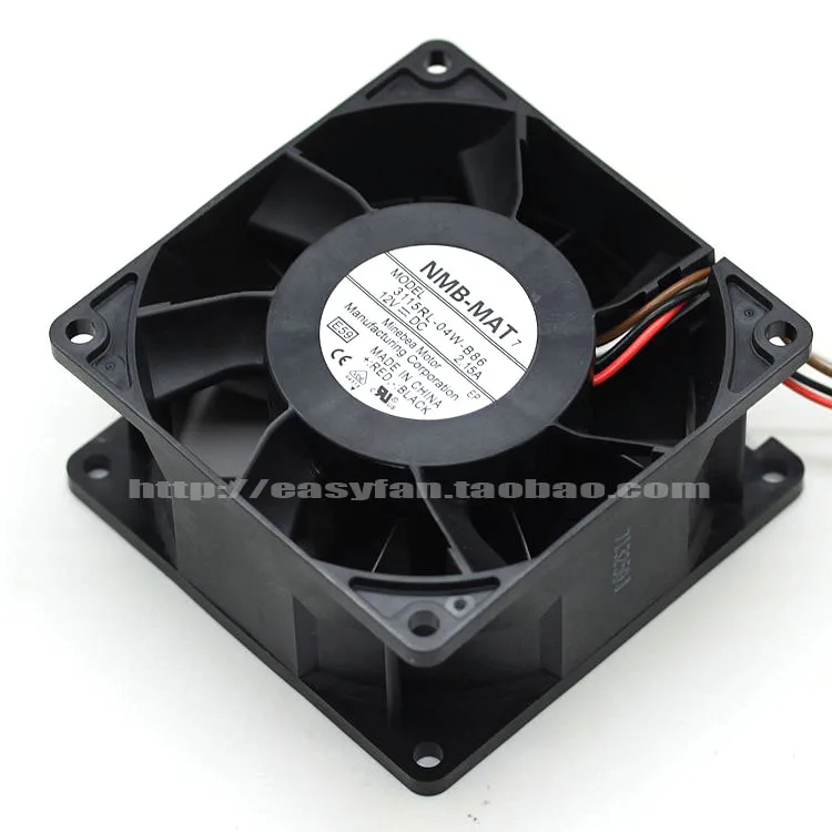 NMB-MAT 3115RL-04W-B86 E59 DC 12V 2.15A 80x80x38mm Server Cooling Fan