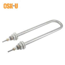 M16 Thread U Shape Heating Element 220V Stainless Steel Single U type Heating Tube for Kitchen Appliance 1KW/1.5KW/2KW/3KW/4KW