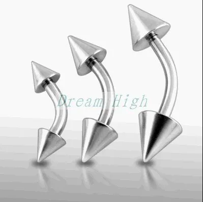 Cone Eyebrow ring pircing 316L surgical steel fashion Body piercing Jewelry 200pcs/lot Promotional Gift 16G  High