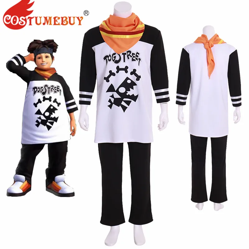 

CostumeBuy Kingdom Hearts Pence Cosplay costume Boy Men Shirt Pants Full Set With Scarf Halloween Carnival Custom Made