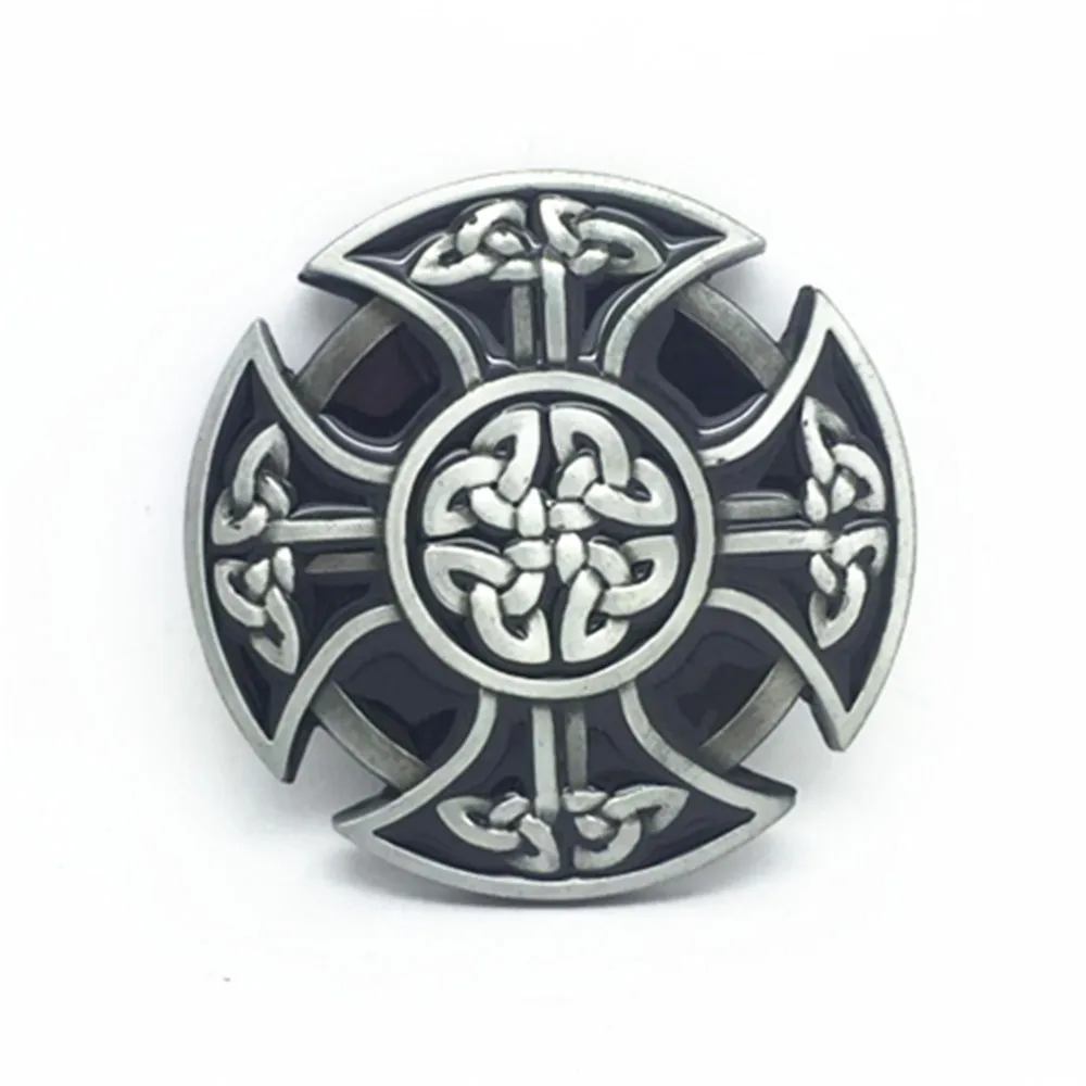 Western cowboy belt buckles the cross kaille and the high - grade high - grade women and women's smooth button for 3.8CM belts