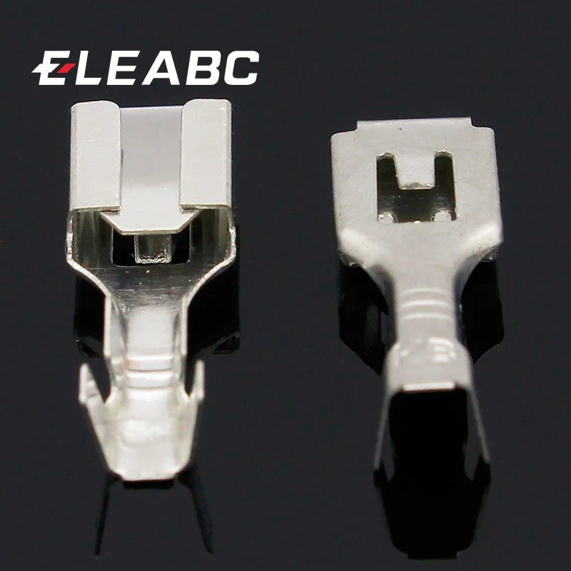 Crimp Terminal Female Spade Cable Wire Terminals for 6.3mm Connectors