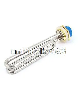 AC220V 2000W Metal Electric Heating Tube Water Heater Element Silver Tone