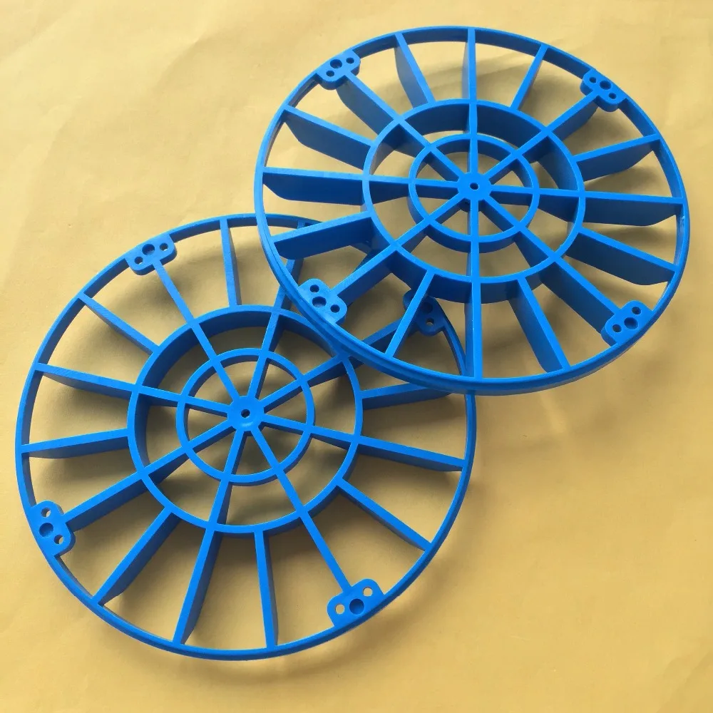 2pcs J408Y Large Size Blue Plastic Wheel Propeller Model Amtrac Making Wheel DIY Solar Energy Ship