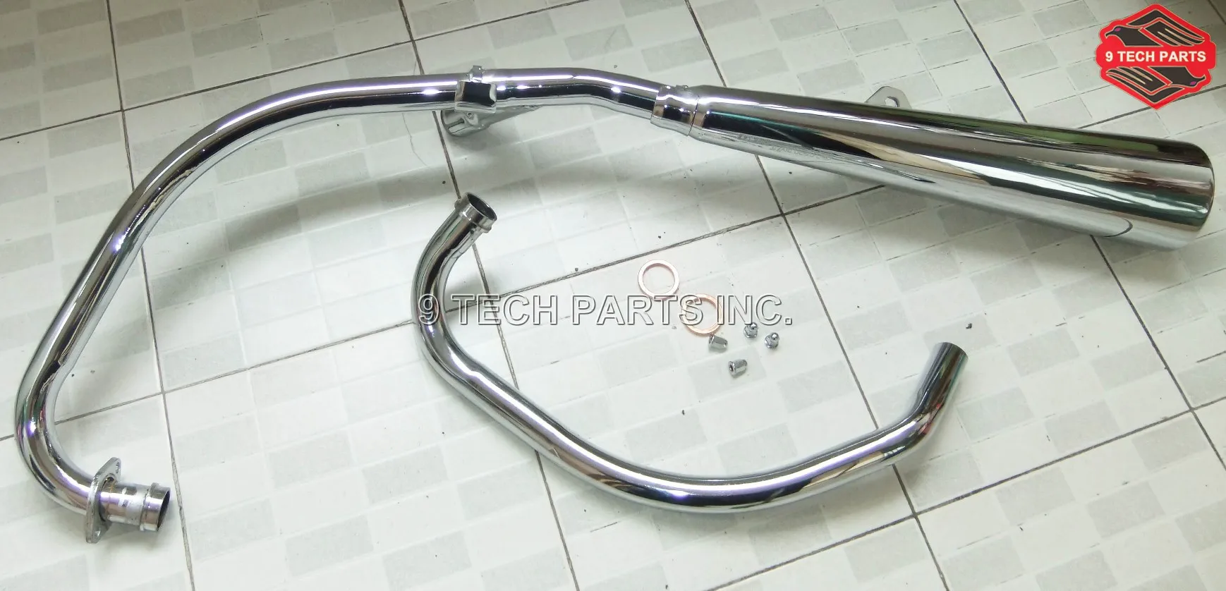 High quality GN250 Exhaust Complete GN 250  Silencer motorcycle Muffler OEM 14305-38360-000