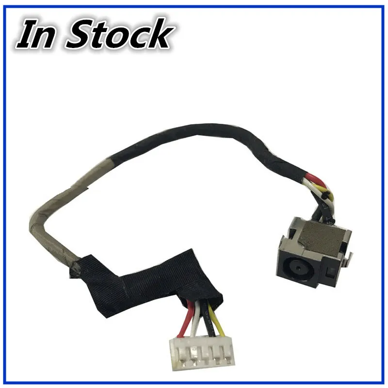 Cabo de alimentação para laptop, conector de entrada dc para hp dv4 cq40 cq41 cq45