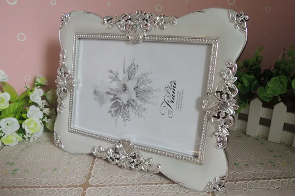 20pcs Vintage Luxury Baroque Style Gold Silver Desktop Frame Photo Frame Gift for Friend Family lin4043