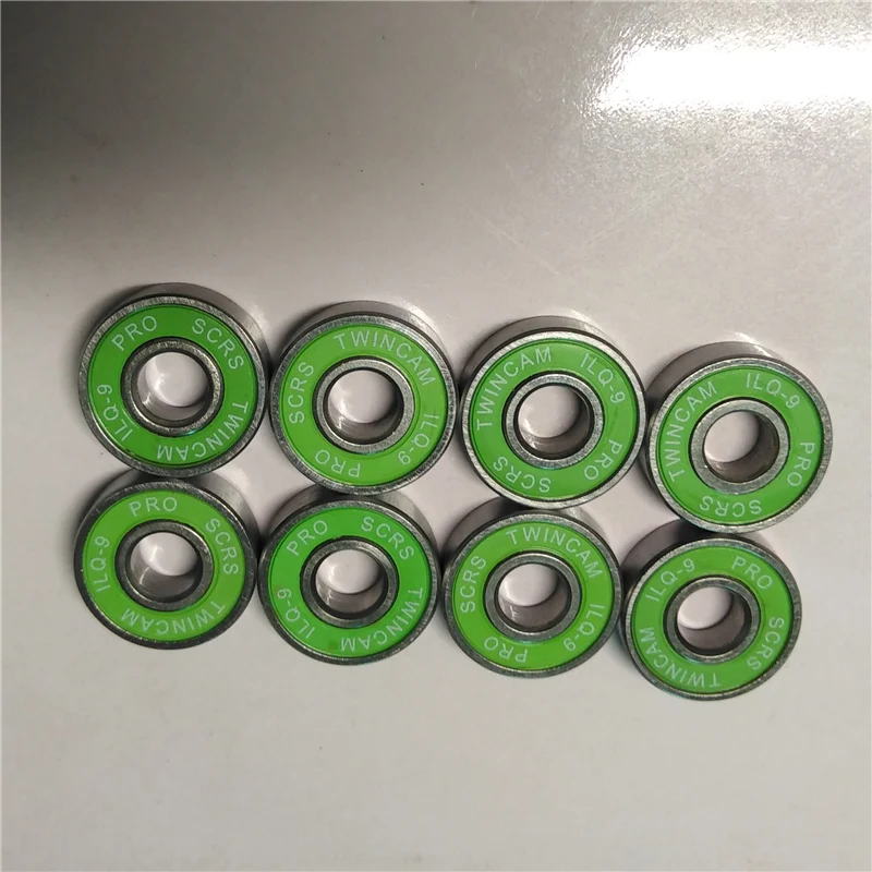 16 pieces Inline Skates Bearing Durable ILQ-9 Pro Dual Line Roller Skate Shoes Skateboard High Speed Skating 608 Box Case Spacer